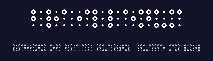 Braillenum by Vladimir Nikolic — Dingbats Font — thumbnail 2