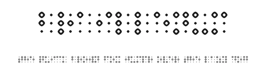 Braillenum by Vladimir Nikolic — Dingbats Font
