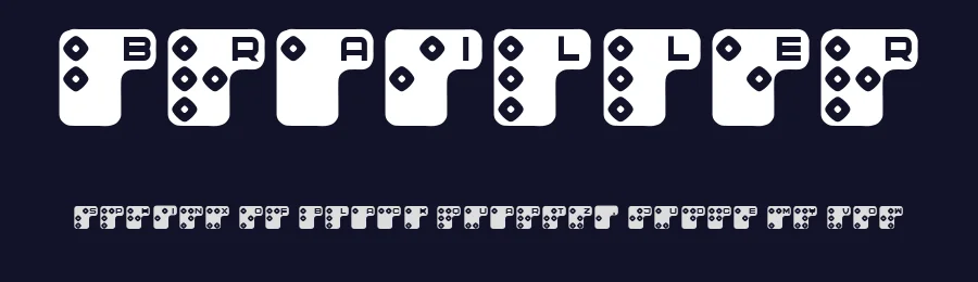 Brailler by Vladimir Nikolic — Dingbats Font — thumbnail 2