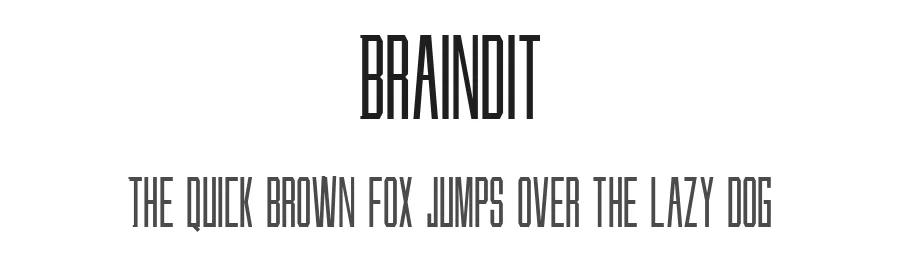 Braindit by Andri Pratama Nugraha — Sans Serif Font