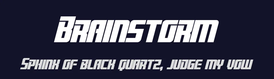 Brainstorm by Pixel Sagas — Display Font — thumbnail 2