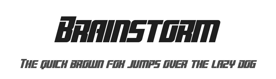 Brainstorm by Pixel Sagas β Display Font