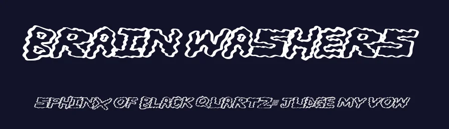 Brain Washers by Xerographer Fonts — Decorative Font — thumbnail 2