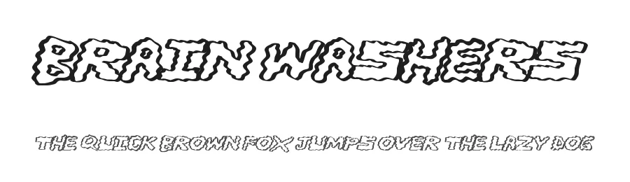Brain Washers by Xerographer Fonts — Decorative Font