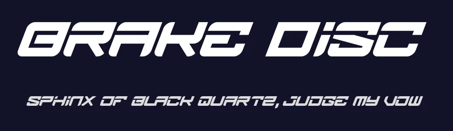 Brake Disc by Figuree Studio — Display Font — thumbnail 2