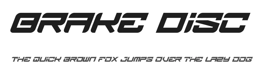 Brake Disc by Figuree Studio — Display Font