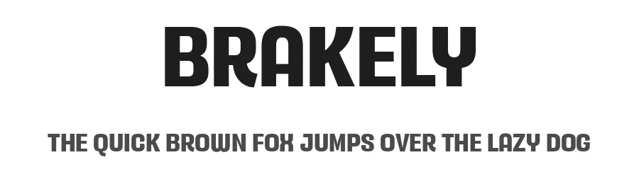 Brakely by Maulana Creative — Sans Serif Font