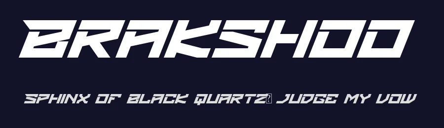 Brakshoo by Asep Saefulloh — Display Font — thumbnail 2