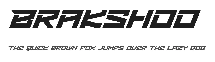 Brakshoo by Asep Saefulloh — Display Font