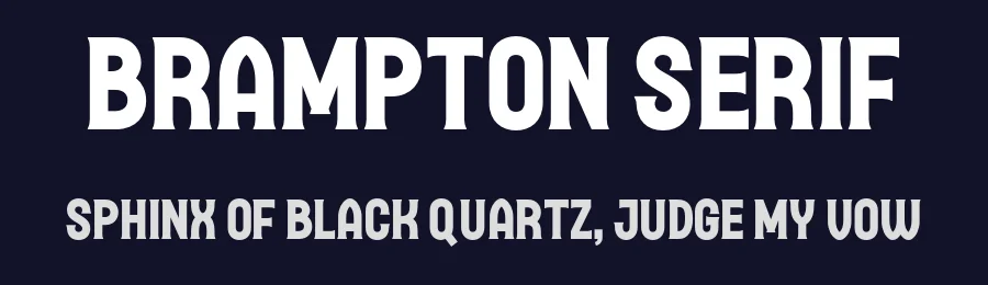 Brampton Serif by Letterhend Studio — Decorative Font — thumbnail 2