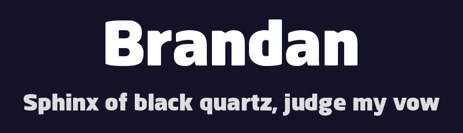 Brandan by andfonts — Sans Serif Font — thumbnail 2