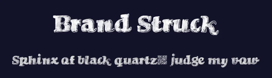 Brand Struck by Xerographer Fonts — Decorative Font — thumbnail 2