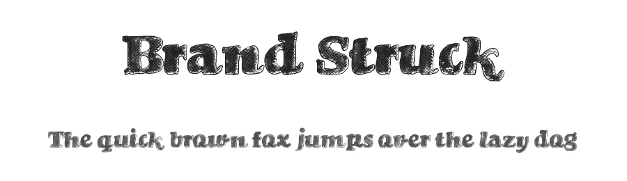 Brand Struck by Xerographer Fonts — Decorative Font