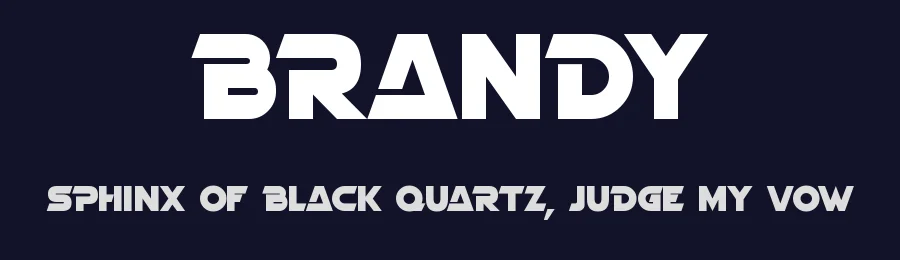 Brandy by Graphicxell — Display Font — thumbnail 2