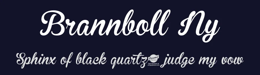 Brannboll Ny by Måns Grebäck — Script Handwritten Font — thumbnail 2