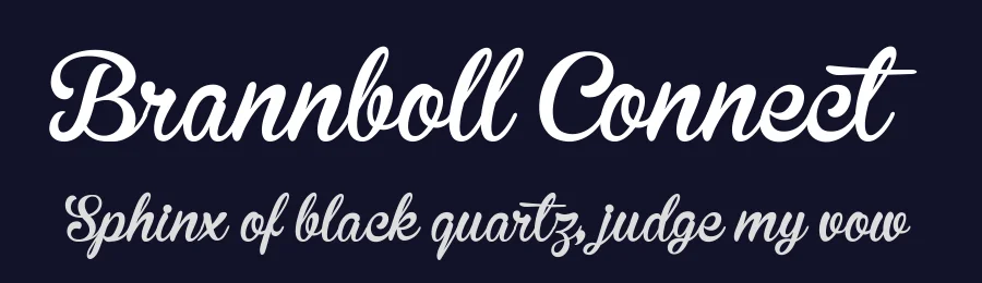 Brannboll Connect by Måns Grebäck — Script Handwritten Font — thumbnail 2