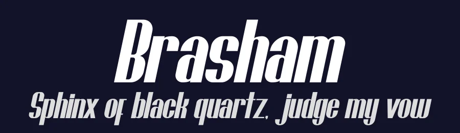 Brasham by Sabrcreative — Decorative Font — thumbnail 2