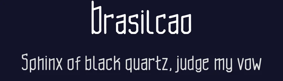 Brasilcao by Ulrich Vinyl — Decorative Font — thumbnail 2
