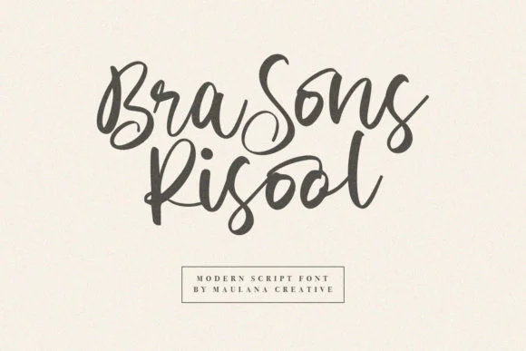 Brasons Risool Font by Maulana Creative — Script Handwritten Font