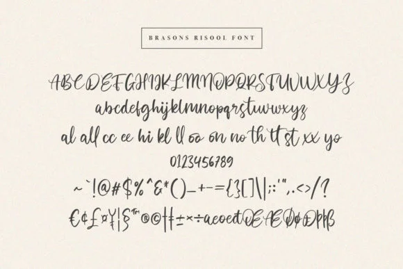 Brasons Risool Font by Maulana Creative — Script Handwritten Font — thumbnail 6