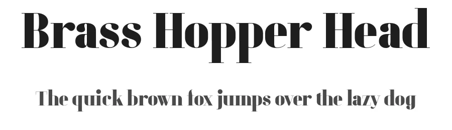 Brass Hopper Head