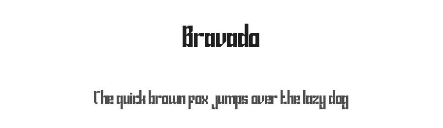 Bravado by Joseph Hayes — Display Font