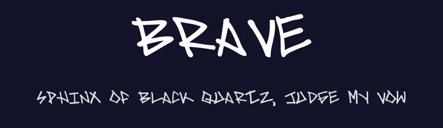 Brave by Ernesto Urias Espinoza — Script Handwritten Font — thumbnail 2
