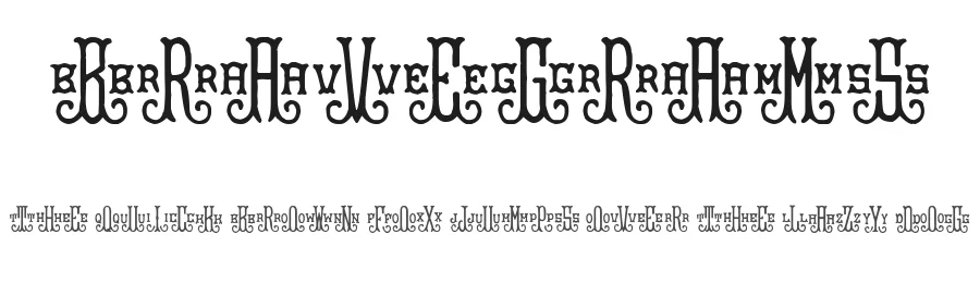 BraveGrams by Woodcutter — Decorative Font