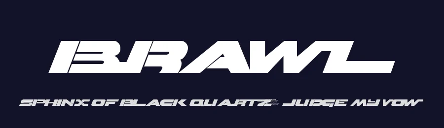 Brawl by El Gato en la Luna — Display Font — thumbnail 2