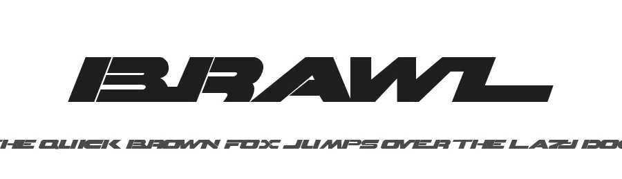 Brawl by El Gato en la Luna — Display Font