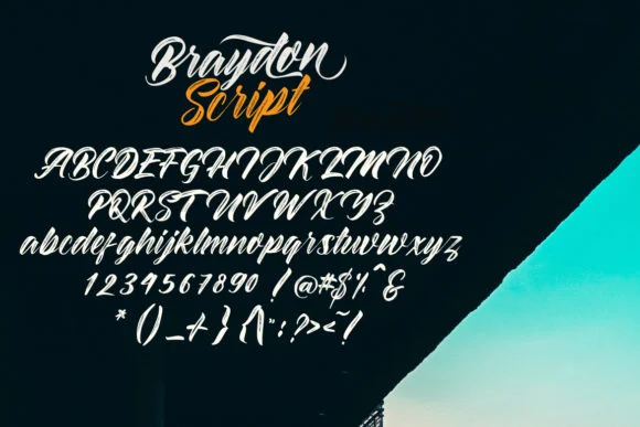 Braydon Font by Debut Studio — Script Handwritten Font — thumbnail 8