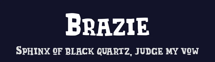 Brazie by Alexa — Decorative Font — thumbnail 2