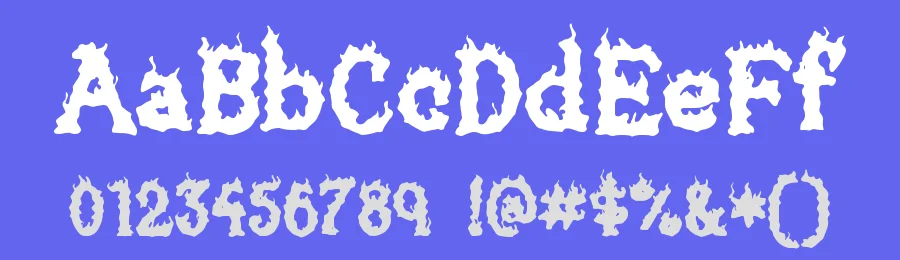 Brazier Flame by Walter E Stewart — Decorative Font — thumbnail 3