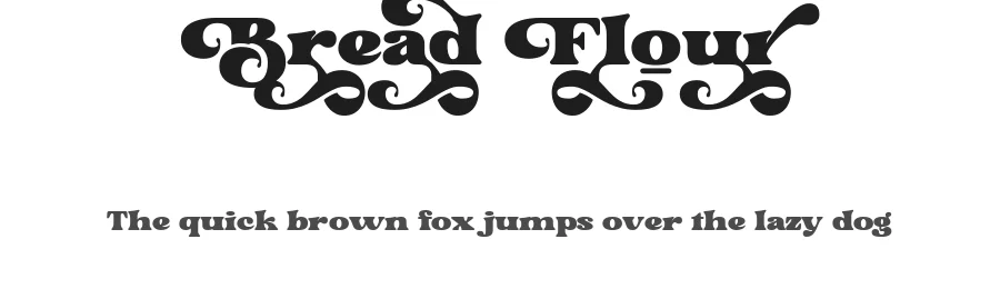Bread Flour by Prioritype Co — Decorative Font