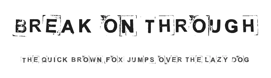 Break on through by Juha Korhonen — Decorative Font