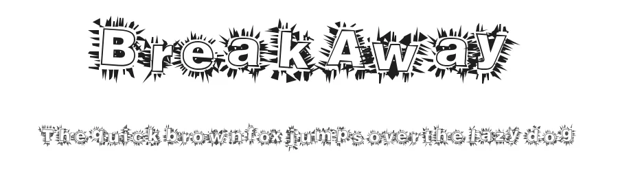 BreakAway by Xerographer Fonts β Decorative Font