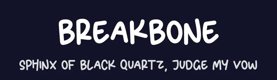 Breakbone by Balpirick Studio — Decorative Font — thumbnail 2