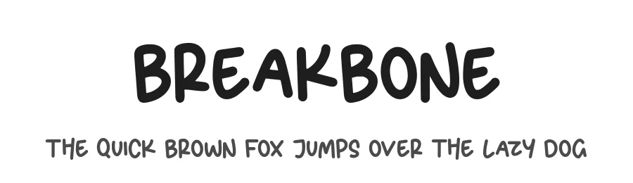 Breakbone by Balpirick Studio — Decorative Font