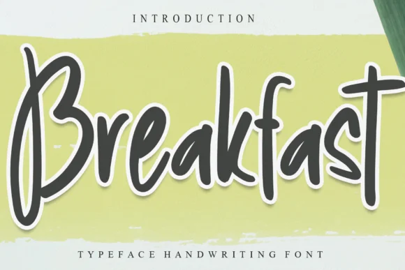 Breakfast Font by Creativewhitee by Creativewhitee — Script Handwritten Font