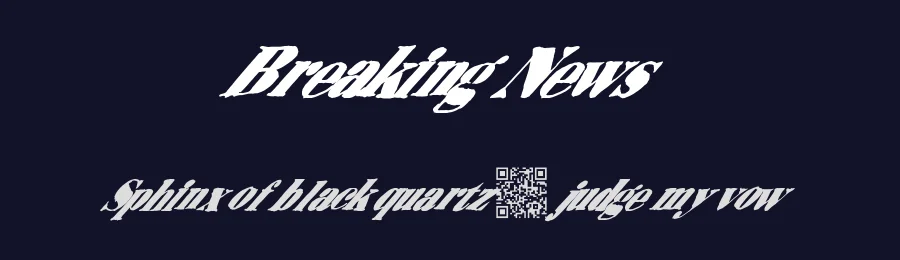 Breaking News by Xerographer Fonts — Decorative Font — thumbnail 2