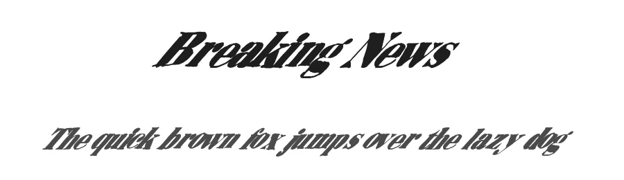 Breaking News by Xerographer Fonts — Decorative Font