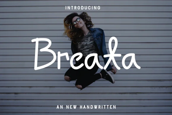 Breata Font by alonkelakon — Script Handwritten Font