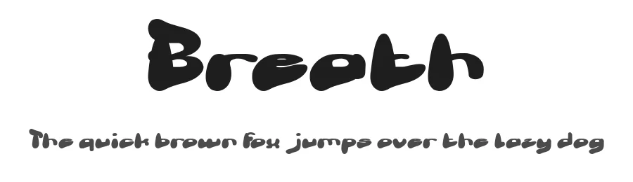 Breath by weknow — Decorative Font