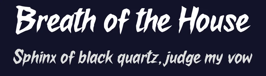 Breath of the House by BlackFridayFont FMF — Decorative Font — thumbnail 2