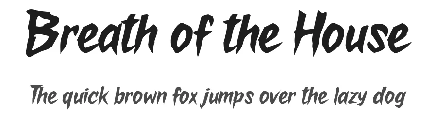 Breath of the House by BlackFridayFont FMF — Decorative Font