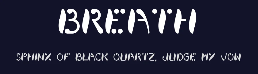 Breath by Kaytlin Bremmer — Decorative Font — thumbnail 2