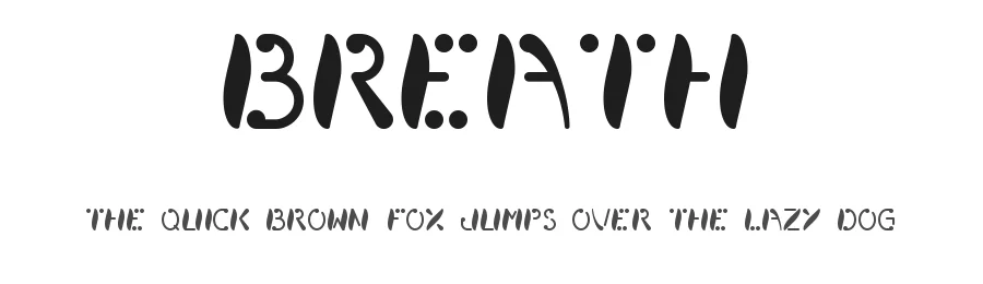 Breath by Kaytlin Bremmer — Decorative Font