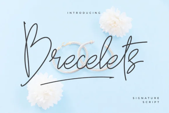 Brecelets Font by MuSan โ Script Handwritten Font