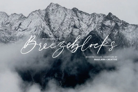 Breezeblocks Font by Maulana Creative — Script Handwritten Font — thumbnail 2
