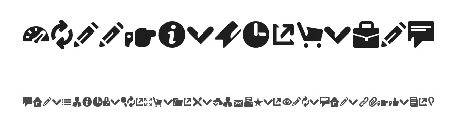 Breezi Icon Set by Breezi — Dingbats Font